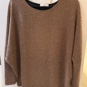 Cherish Shimmering Gold Knit Top